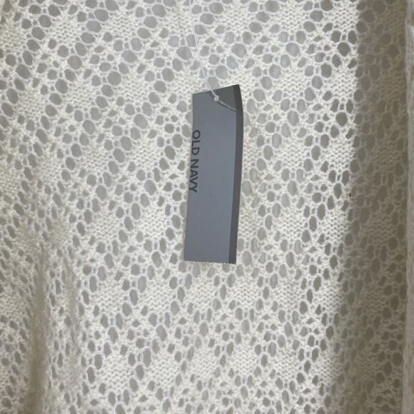 Y2K Old Navy Wrap Crochet Knit Cardigan Women’s Xl/XXL Boho Grunge Western 995 - Picture 3 of 9